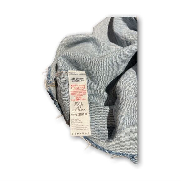 Topshop Women’s Denim Jean Skirt Size 8 - Picture 4 of 4